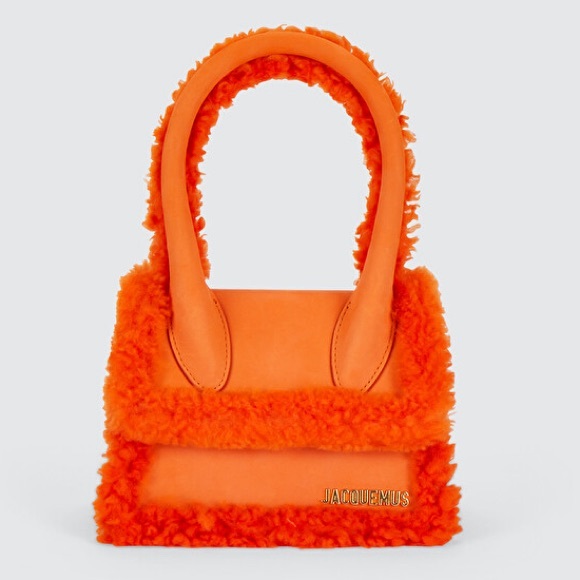 JACQUEMUS EUC CHIQUITO HANDBAG IN RARE SUEDE/FLUFFY ORANGE!🔥 - Picture 1 of 16